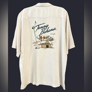 🔥 TOMMY BAHAMA 100% Silk Hi-Note Cafe Camp Shirt